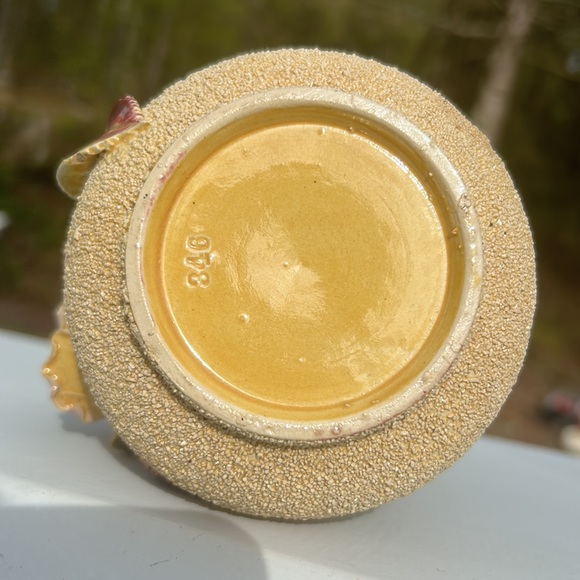 Vintage Sand Pottery 🌹 Floral Rose Bud Vase Bohemian Home Art Accent Decor - Picture 11 of 16